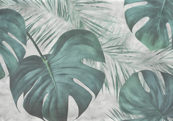 Lush green leaves in soft tones Lush green leaves in soft tones