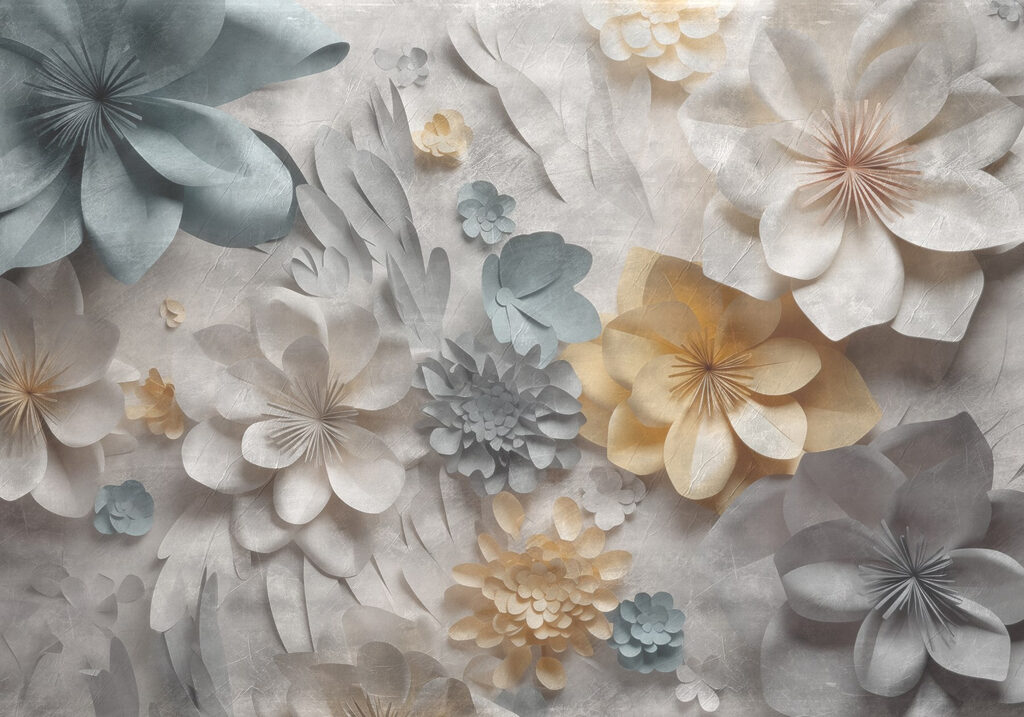 Group of paper flowers Group of paper flowers