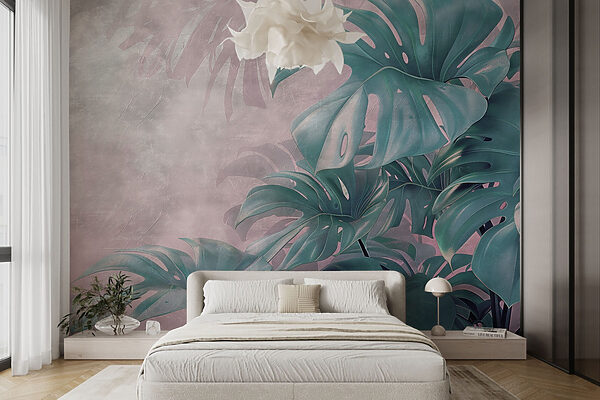 Lush greenery in soft hues. Lush greenery in soft hues.