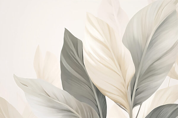 Soft leaves in calming hues. Soft leaves in calming hues.