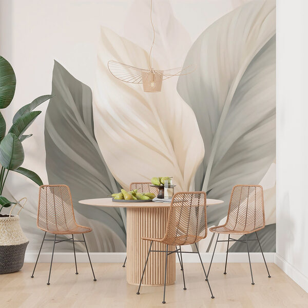 Soft leaves in calming hues. Soft leaves in calming hues.