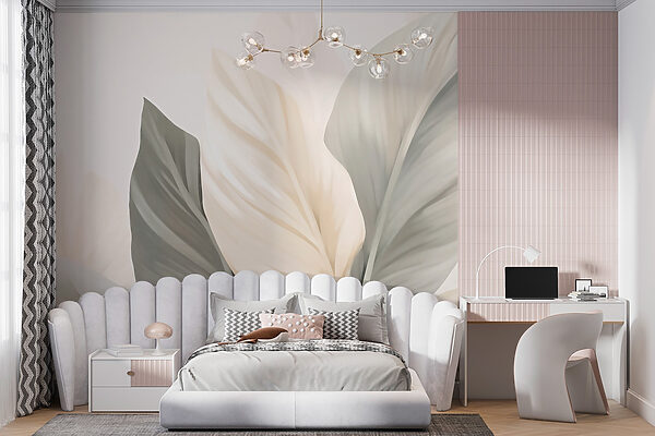 Soft leaves in calming hues. Soft leaves in calming hues.