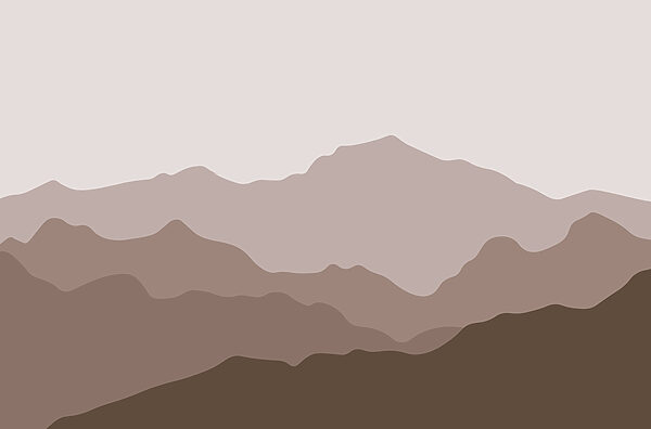 Mountain range with a grey sky Mountain range with a grey sky
