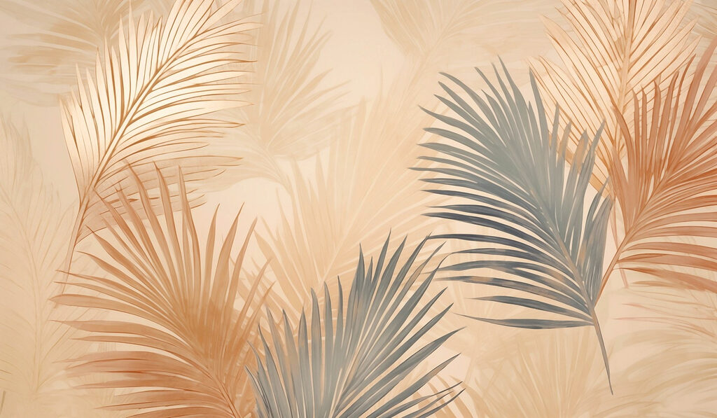 Serene foliage in soft hues Serene foliage in soft hues