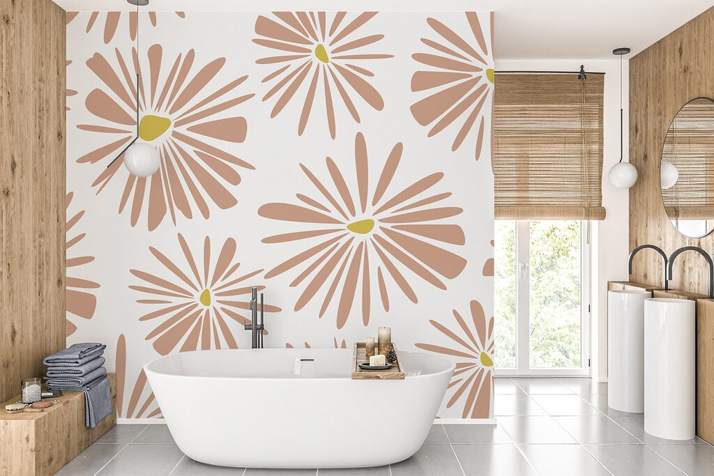 Pattern of flowers on a white background Pattern of flowers on a white background