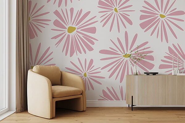Pattern of pink flowers Pattern of pink flowers
