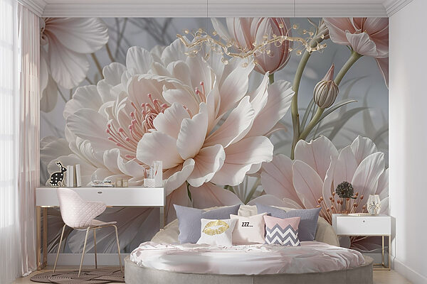 Delicate blooms in soft hues Delicate blooms in soft hues