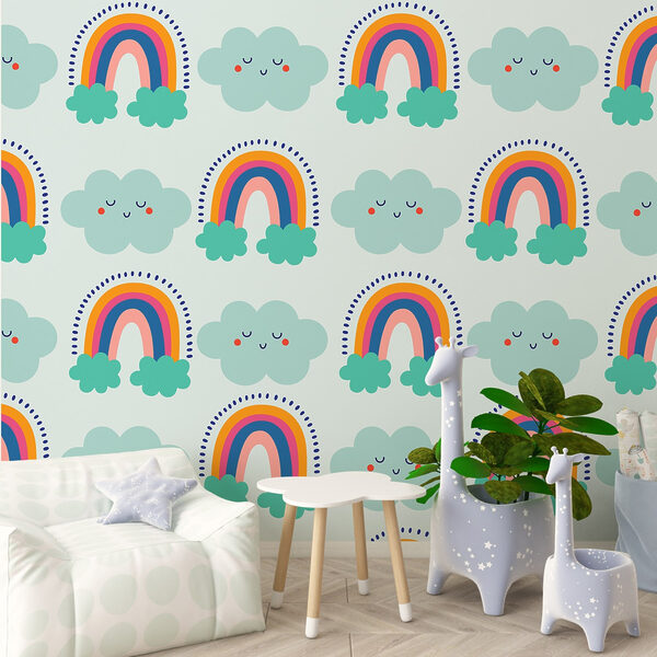 Pattern of clouds and rainbows Pattern of clouds and rainbows