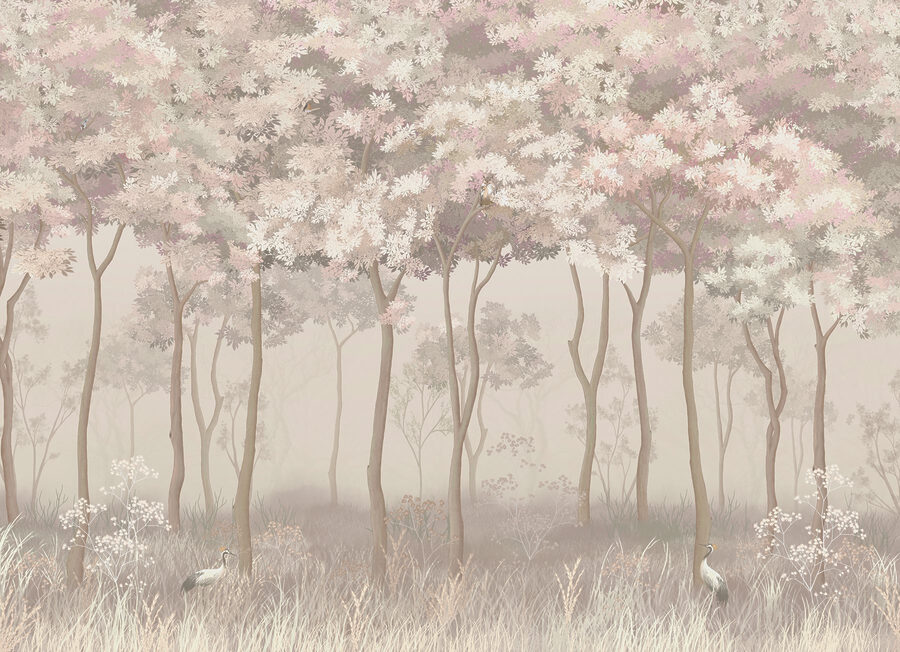 Group of birds in a forest Group of birds in a forest