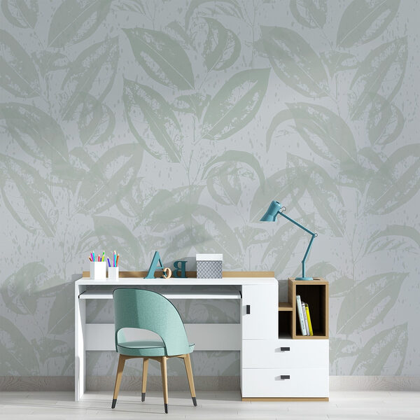 Pattern of leaves on a white background Pattern of leaves on a white background
