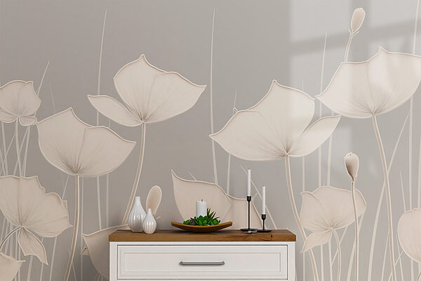 White flowers with long stems White flowers with long stems