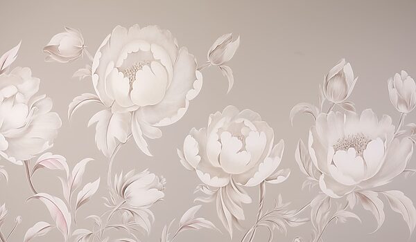 Wallpaper with flowers Wallpaper with flowers