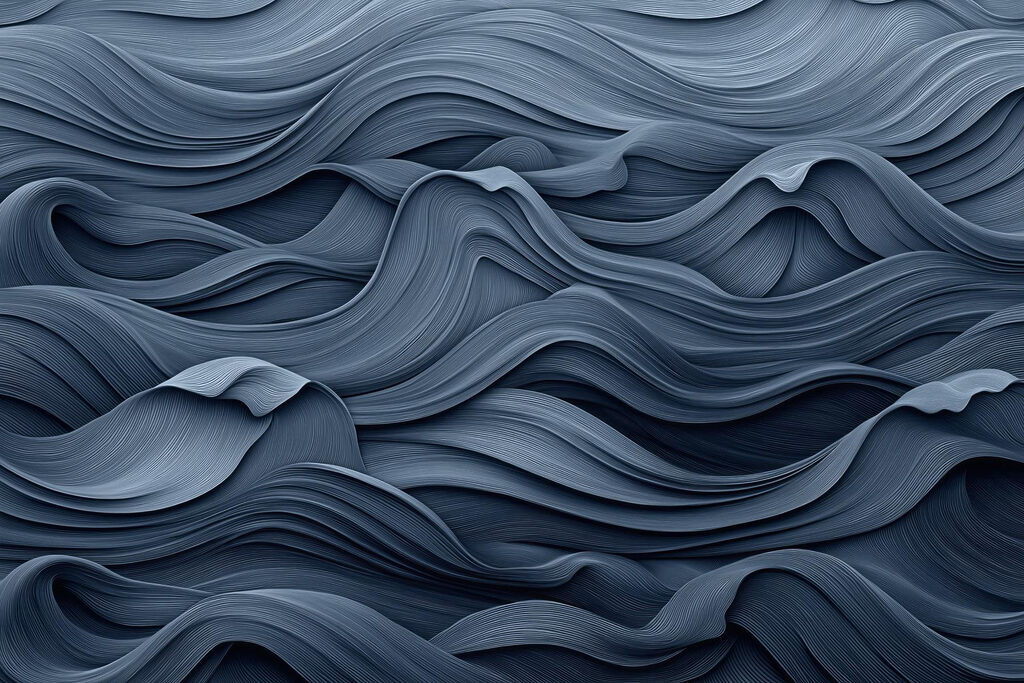 Grey wavy pattern on a surface Grey wavy pattern on a surface