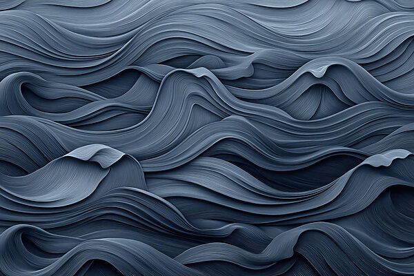 Grey wavy pattern on a surface Grey wavy pattern on a surface