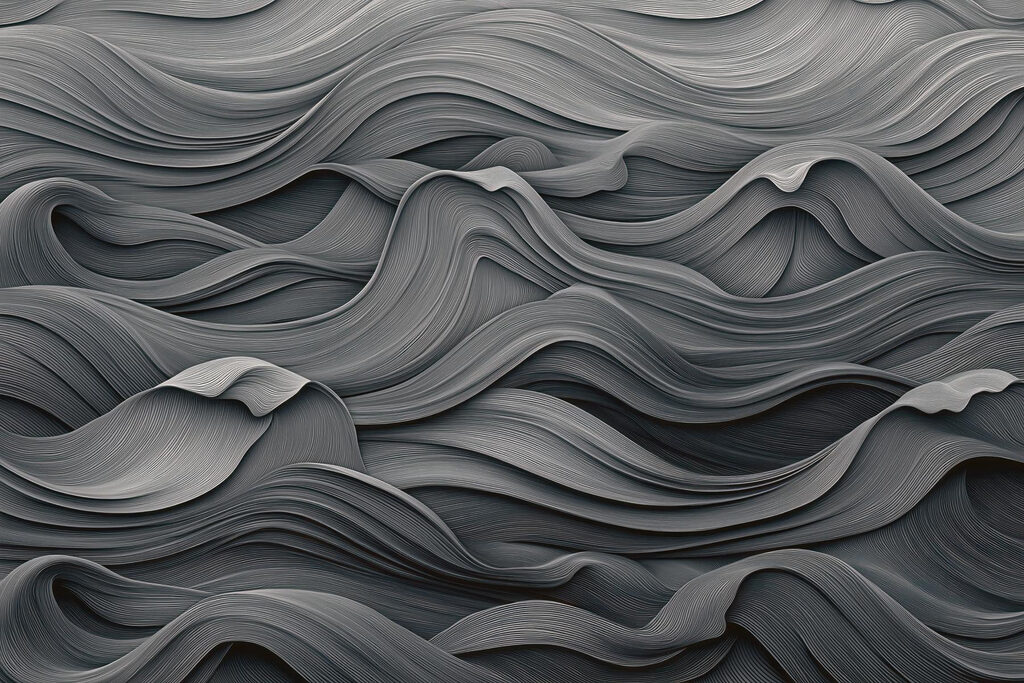 Grey and white wavy pattern Grey and white wavy pattern