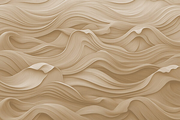 Fluid lines create a calming aesthetic Fluid lines create a calming aesthetic
