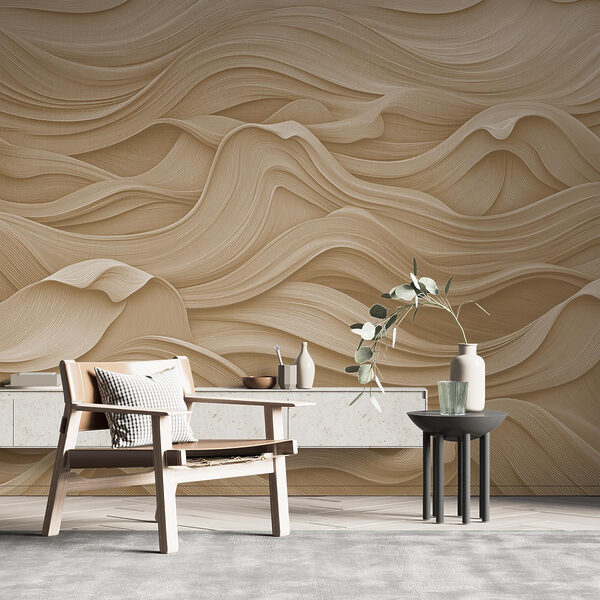 Fluid lines create a calming aesthetic Fluid lines create a calming aesthetic