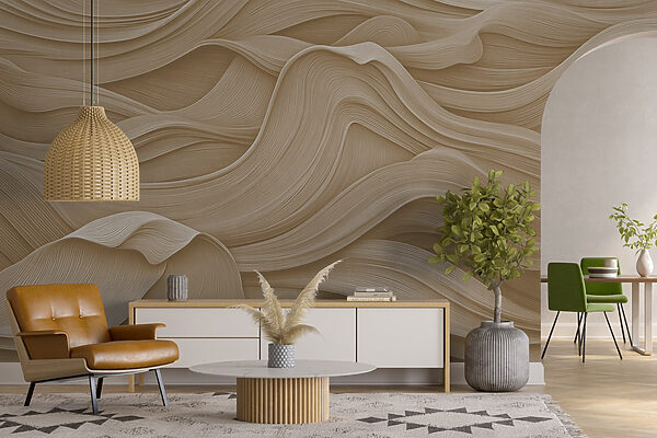 Fluid lines create a calming aesthetic Fluid lines create a calming aesthetic