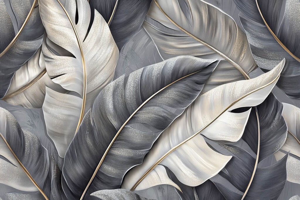 Group of feathers on a grey surface Group of feathers on a grey surface