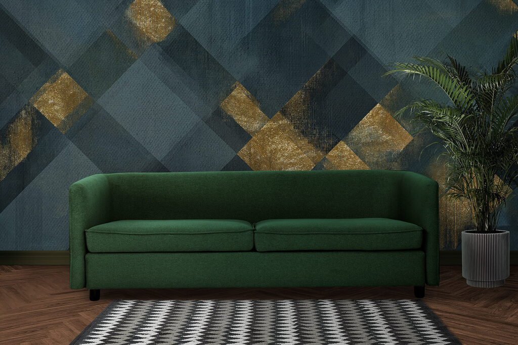 Artistic geometric pattern with contrast