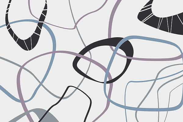 Pattern of lines and circles Pattern of lines and circles