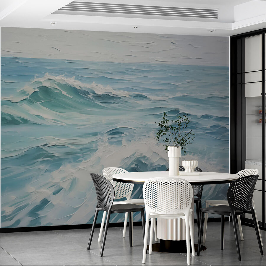 Wall murals Painting of a wave