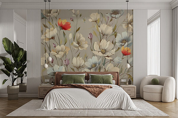 Vibrant blooms in gentle pastel hues Vibrant blooms in gentle pastel hues