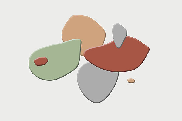 Group of colorful shapes Group of colorful shapes