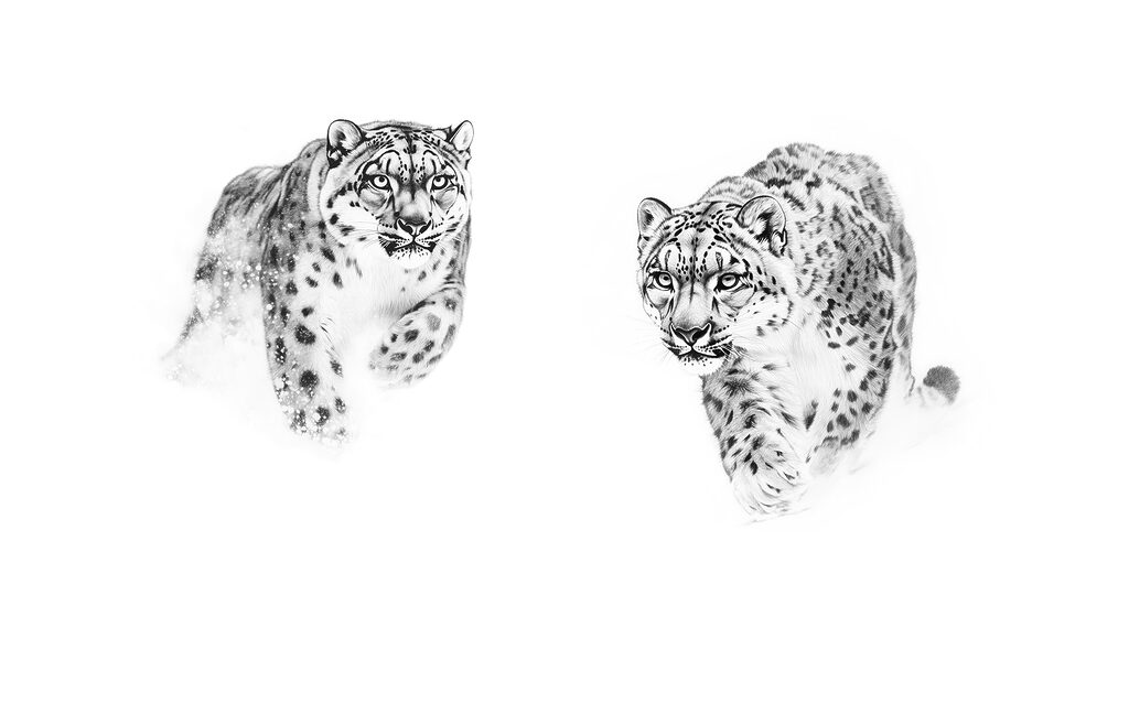 Couple of cheetahs running Couple of cheetahs running