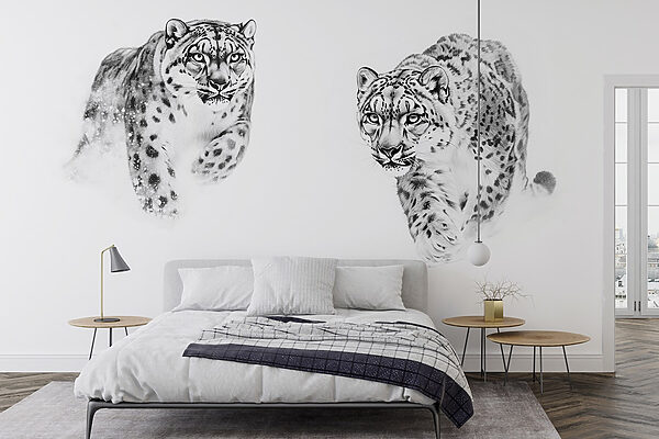 Couple of cheetahs running Couple of cheetahs running