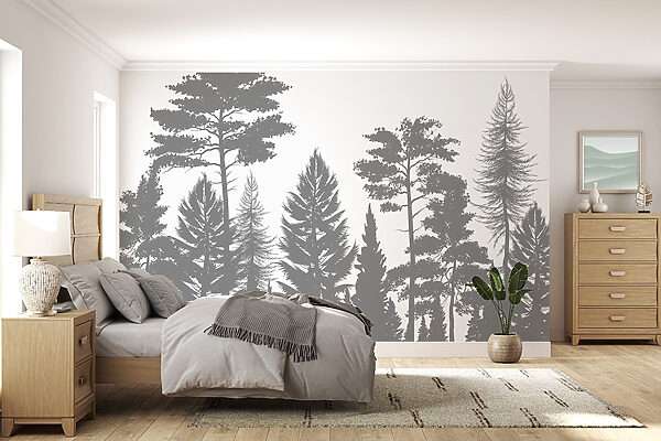 Group of trees in a forest Group of trees in a forest
