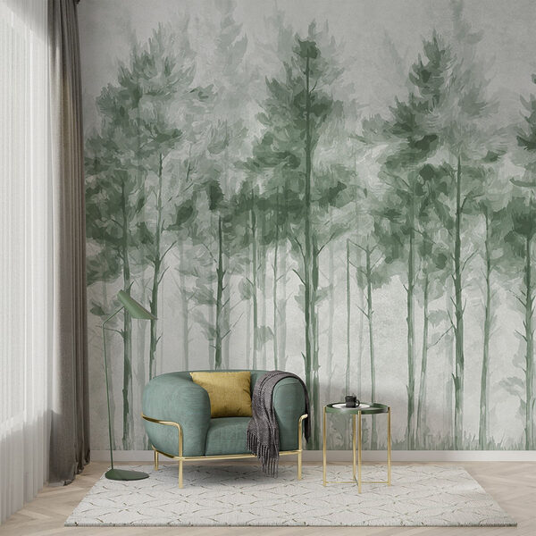 Group of trees in a forest Group of trees in a forest