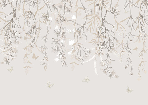 Delicate blooms cascade from above Delicate blooms cascade from above