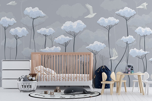 Birds flying in the clouds Birds flying in the clouds