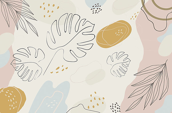 Abstract leaves on a soft background Abstract leaves on a soft background