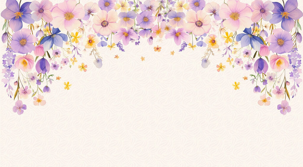 Group of flowers on a white background Group of flowers on a white background