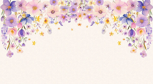 Group of flowers on a white background Group of flowers on a white background