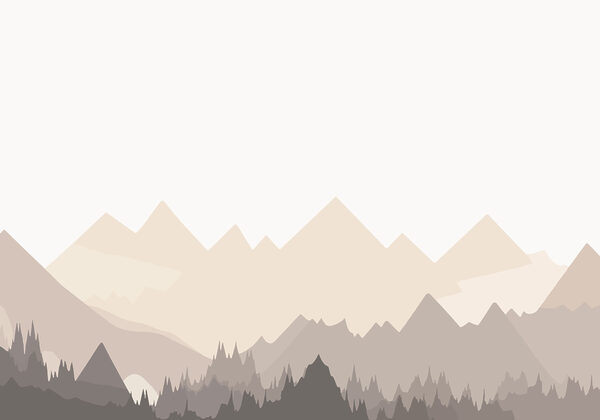 Mountain range with trees Mountain range with trees
