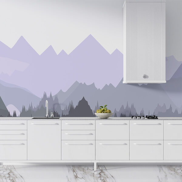 Mountain range with trees Mountain range with trees