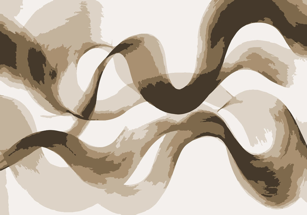 Dynamic abstract curves in neutral tones Dynamic abstract curves in neutral tones