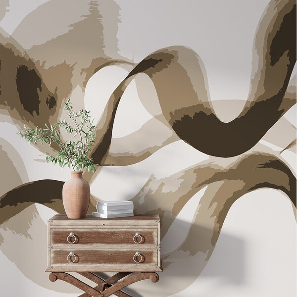 Dynamic abstract curves in neutral tones Dynamic abstract curves in neutral tones
