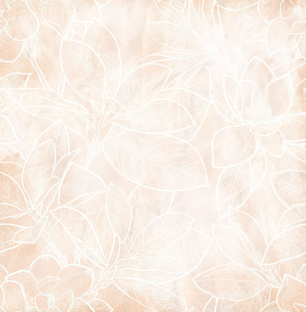 White line drawing of flowers White line drawing of flowers