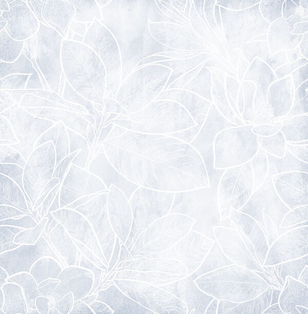 White floral pattern on a white background White floral pattern on a white background