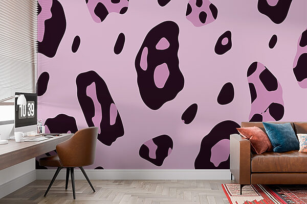Purple and black spotted pattern Purple and black spotted pattern