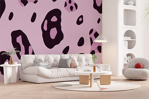 Purple and black spotted pattern Purple and black spotted pattern