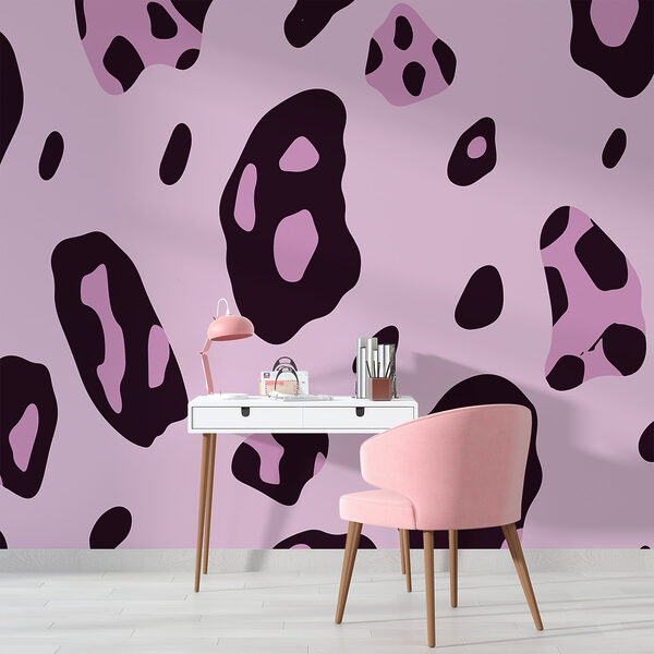 Purple and black spotted pattern Purple and black spotted pattern