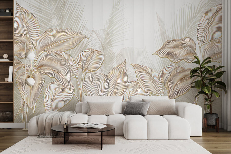 Elegant botanical line art display.