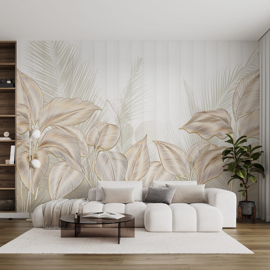 Elegant botanical line art display.