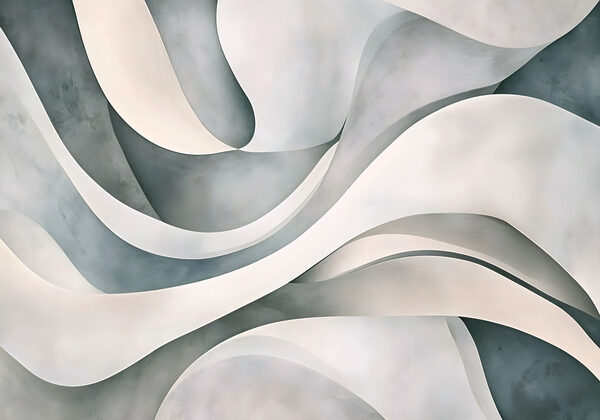 White and grey wavy lines White and grey wavy lines