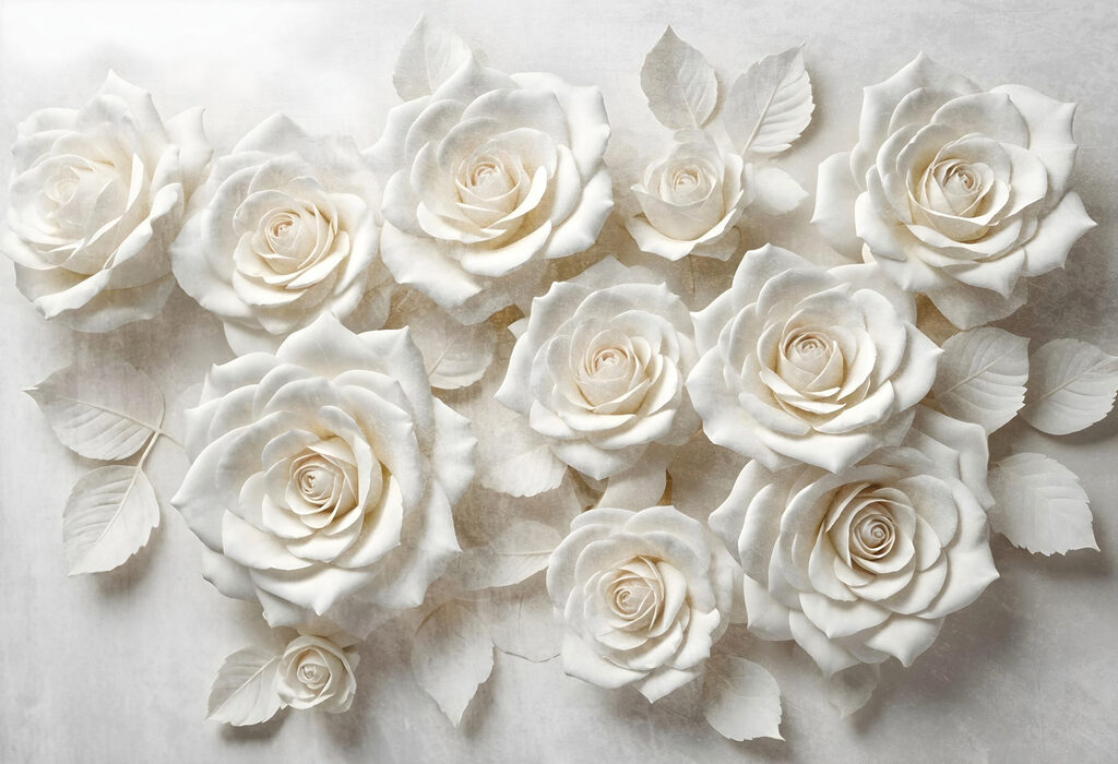 Group of white roses Group of white roses